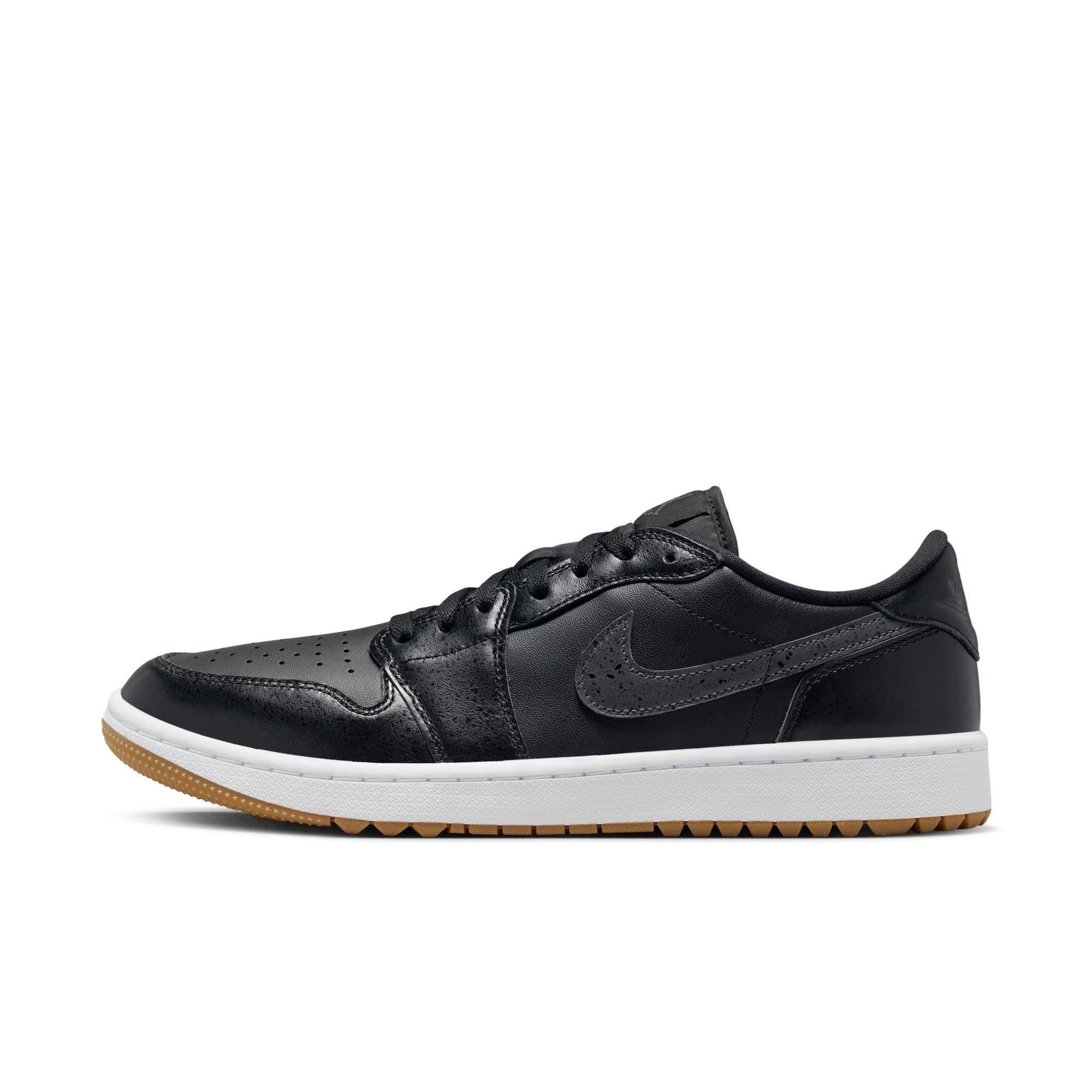 Air Jordan 1 Low G Spikeless Golf Shoe - Black/Grey | NIKE | Golf 